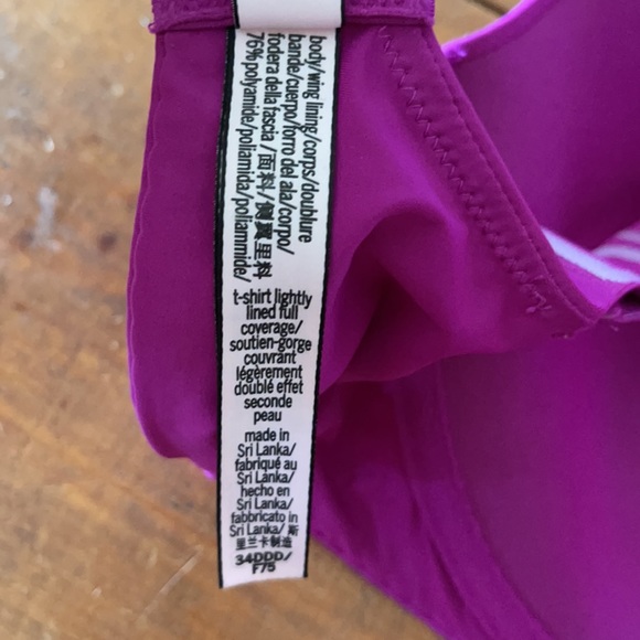 Purple Victoria’s Secret bra size 34DDD - Picture 3 of 4